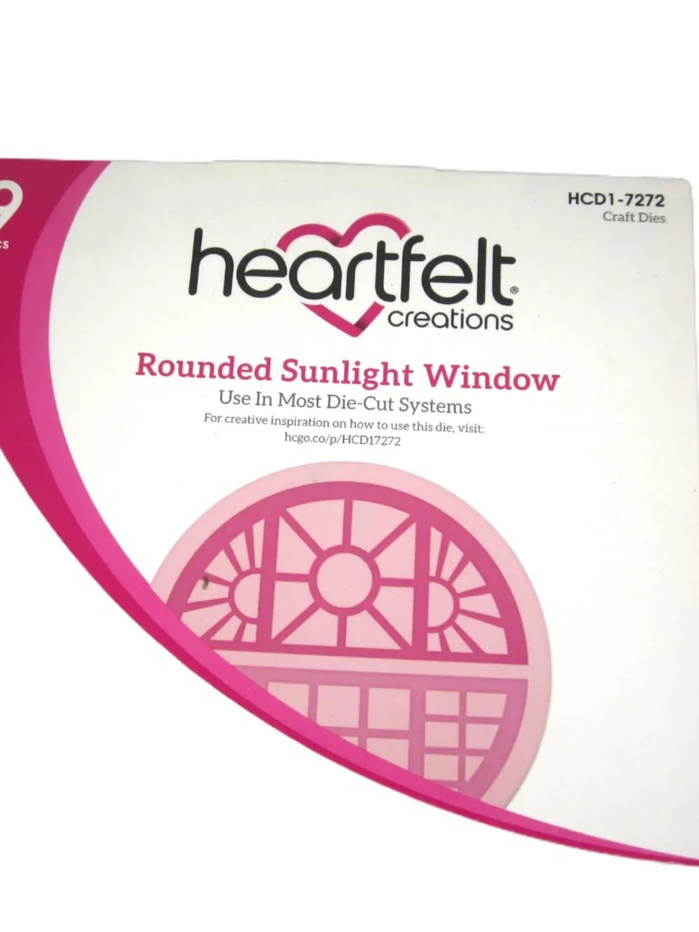 Heartfelt Creations Rounded Sunlight Window Craft Dies 9 Pcs HCD1-7272